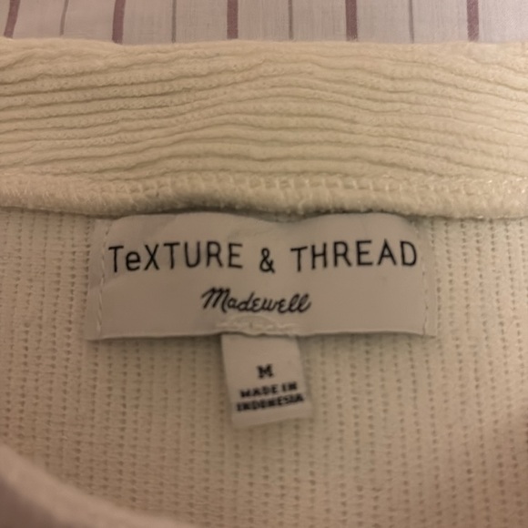 Madewell textured off-white top - Picture 3 of 10